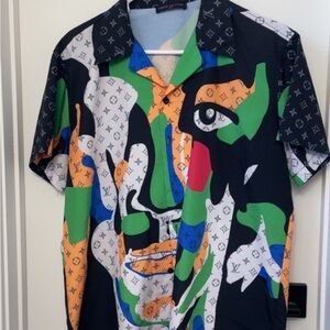 Louis Vuitton Multicolor Graphic Men's Shirt
